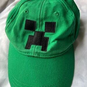 Minecraft Green Creeper Kids Cap